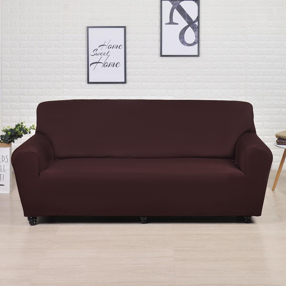 Solid Color Sofa: Big Elasticity Stretch Couch Cover for Convenience 