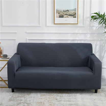 Solid Color Sofa: Big Elasticity Stretch Couch Cover for Convenience 